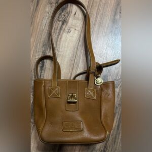 Dooney & Bourke Vintage brown leather shoulder bag purse